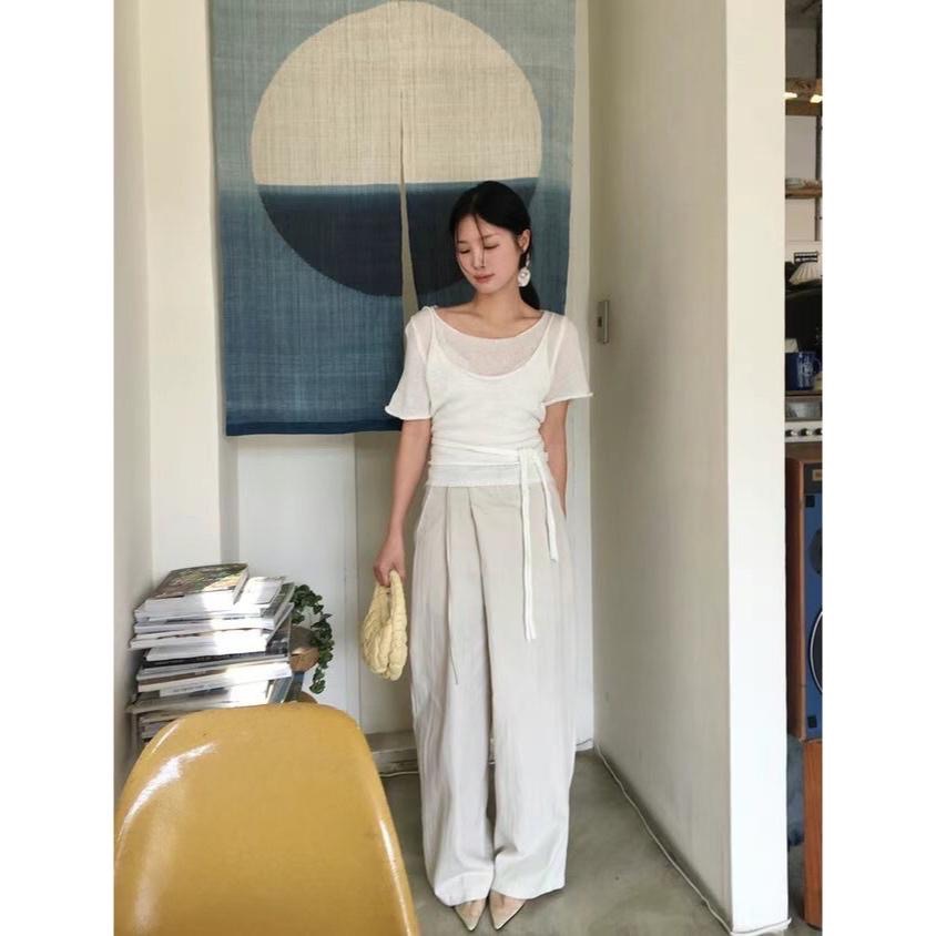 dear,day 韓國🇰🇷連線 正韓 890針織綁帶上衣-細節圖5