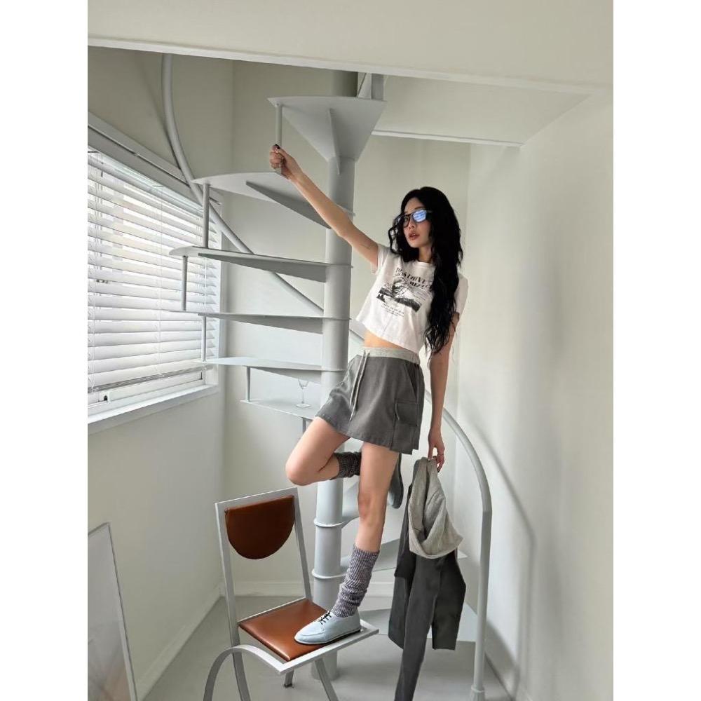 dear,day 韓國🇰🇷連線 正韓 780 拼接工裝褲 | 褲裙-細節圖2