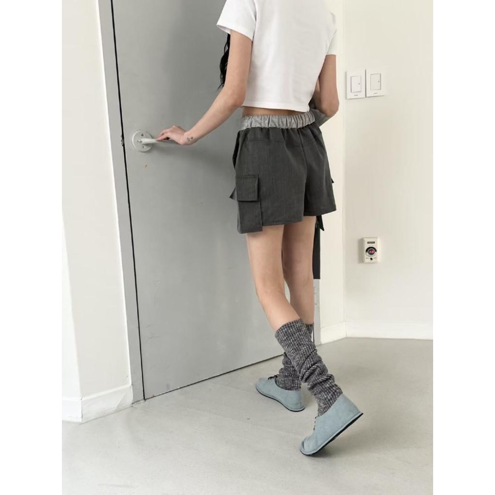 dear,day 韓國🇰🇷連線 正韓 780 拼接工裝褲 | 褲裙-細節圖3