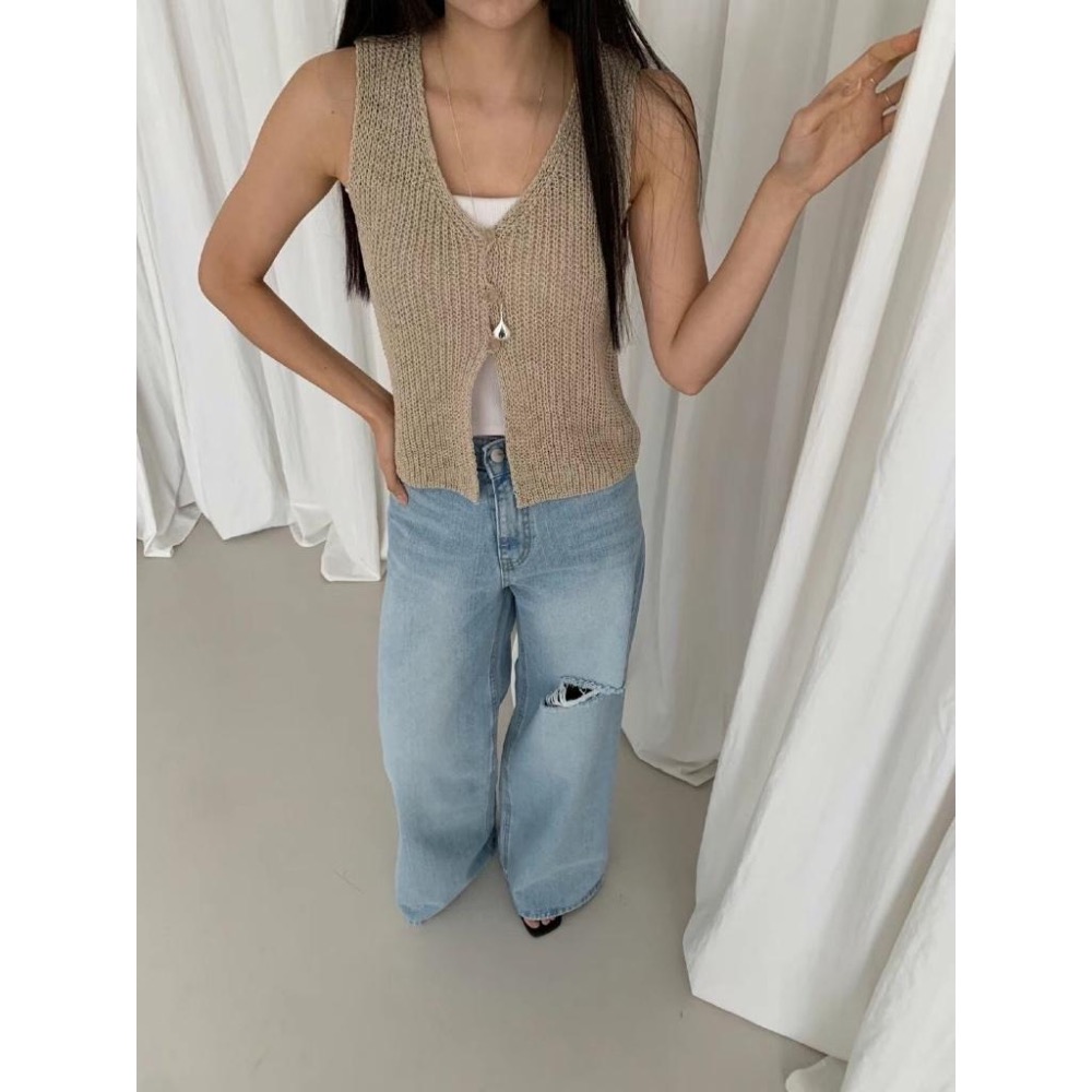 dear.day 韓國🇰🇷連線 正韓 750針織背心-細節圖5