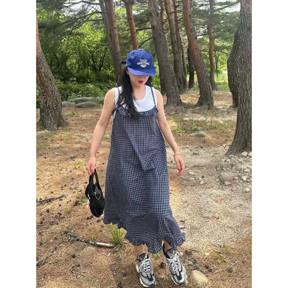 dear.day 韓國🇰🇷連線 正韓 1180 格子洋裝-細節圖4