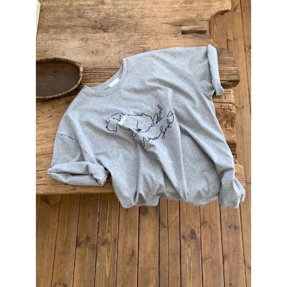 dear.day 韓國🇰🇷連線 正韓 760 狗狗Ｔ恤-細節圖7