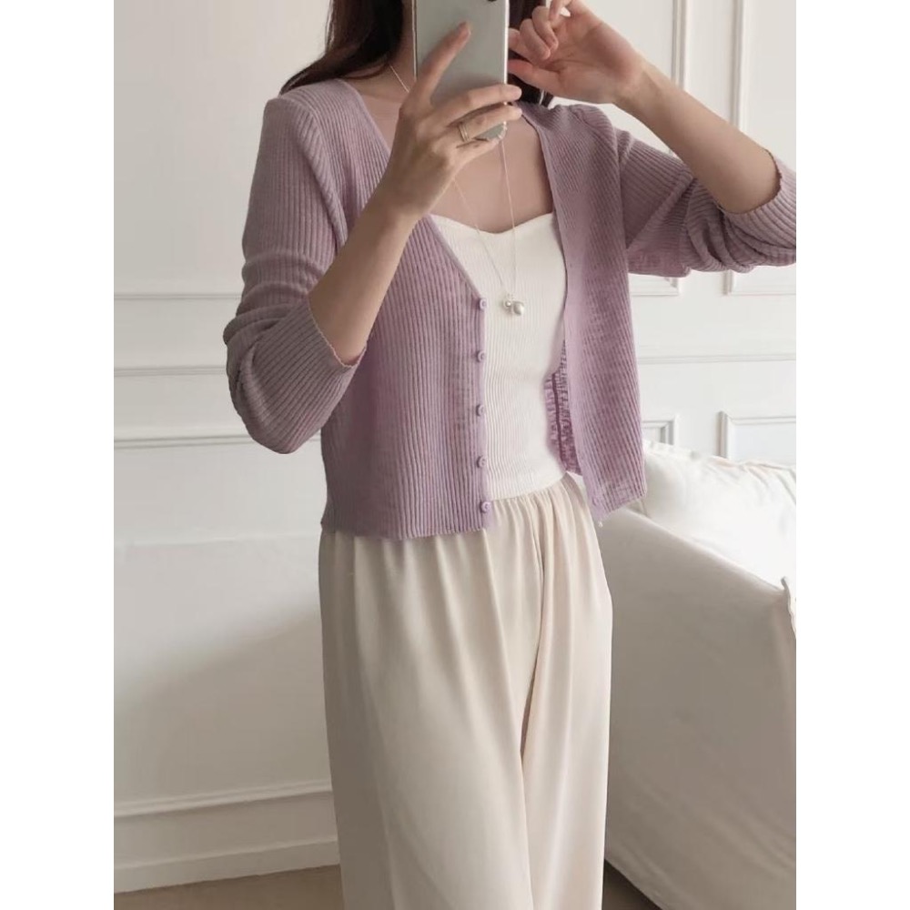 dear.day 韓國 🇰🇷正韓  690透膚罩衫｜小外套-細節圖2