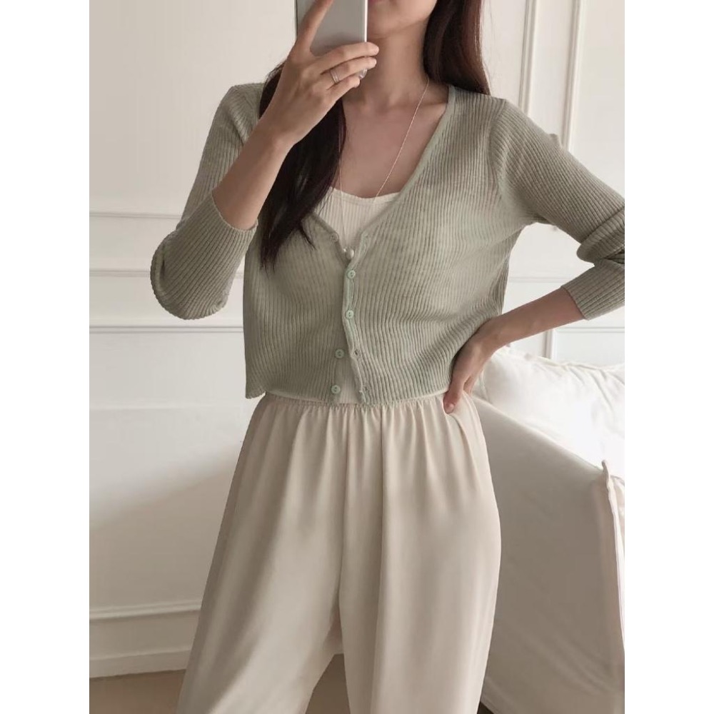 dear.day 韓國 🇰🇷正韓  690透膚罩衫｜小外套-細節圖3