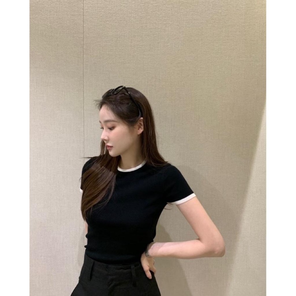 dear.day 韓國🇰🇷連線 正韓 850滾邊針織上衣-細節圖5