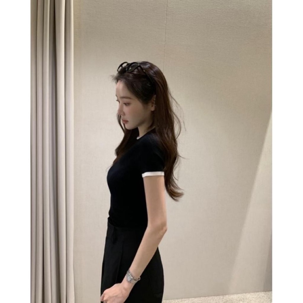 dear.day 韓國🇰🇷連線 正韓 850滾邊針織上衣-細節圖6