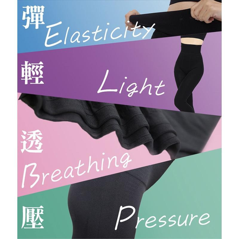 快樂小舖 PP波瑟楓妮林美秀吳淡如氣動褲 石墨烯塑崩褲 壓力褲 內搭褲 束褲 運動褲 褲裙 氣動版-細節圖5