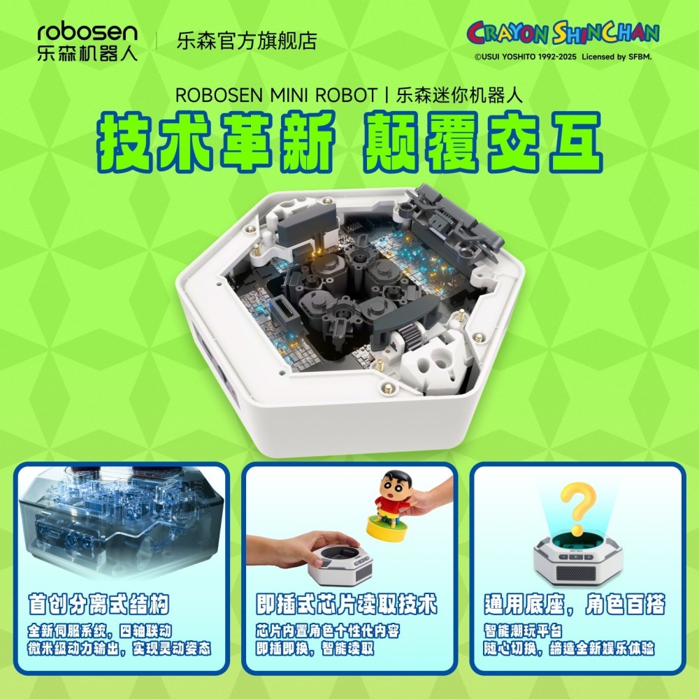 【限時購】正版 蠟筆小新 機器人 公仔 擺件 需搭配基地蠟筆小新能說會動 送禮 新之助 【樂森】-細節圖3