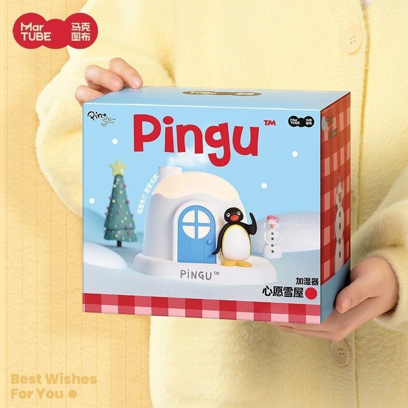 【限時購】正版 Pingu 心願雪屋香薰機 加濕器 公仔 擺件 送禮 企鵝 伴手禮【馬克圖布】-細節圖3