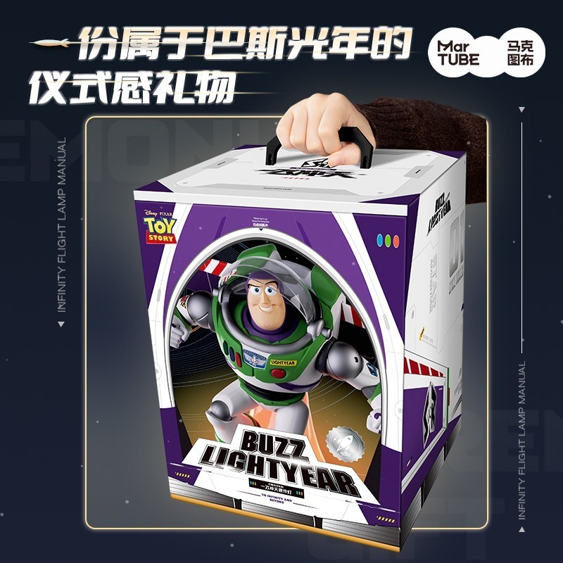 【限時購】正版 迪士尼 超大巴斯光年 小夜燈 一飛沖天 所向無敵 氛圍燈 值得收藏一輩子【馬克圖布】-規格圖4