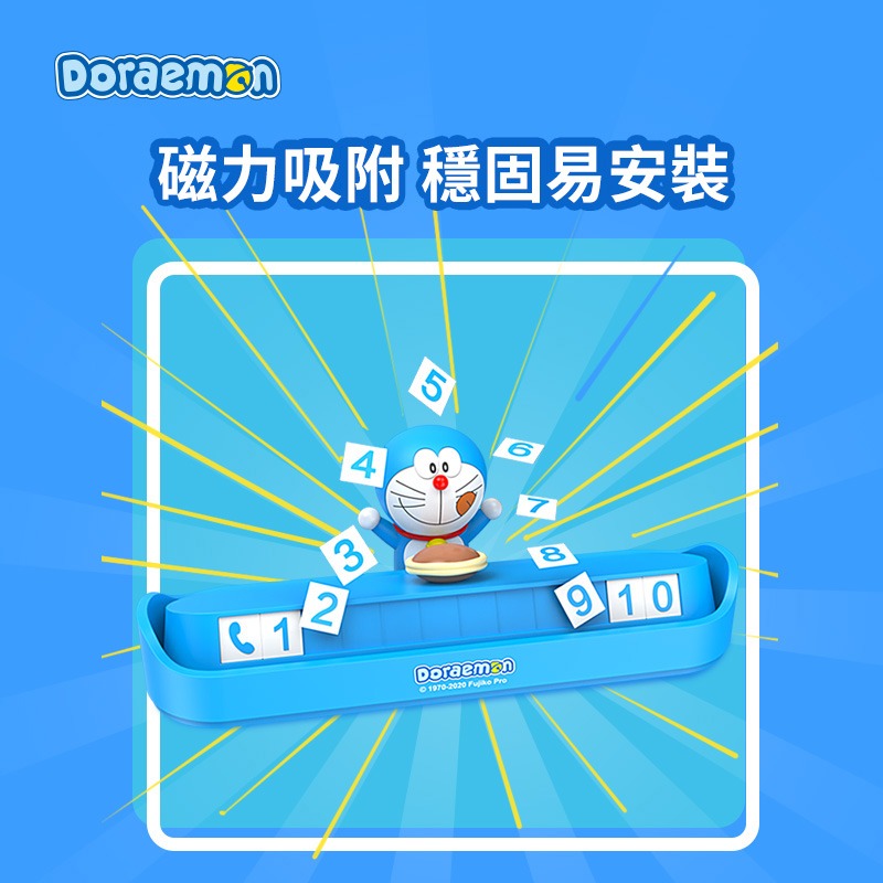 【限時購】正版 哆啦A夢 臨時停車號碼牌 享受銅鑼燒 汽車 小叮噹 挪車牌 電話牌 移車卡 擺件 【ROCK】-細節圖3