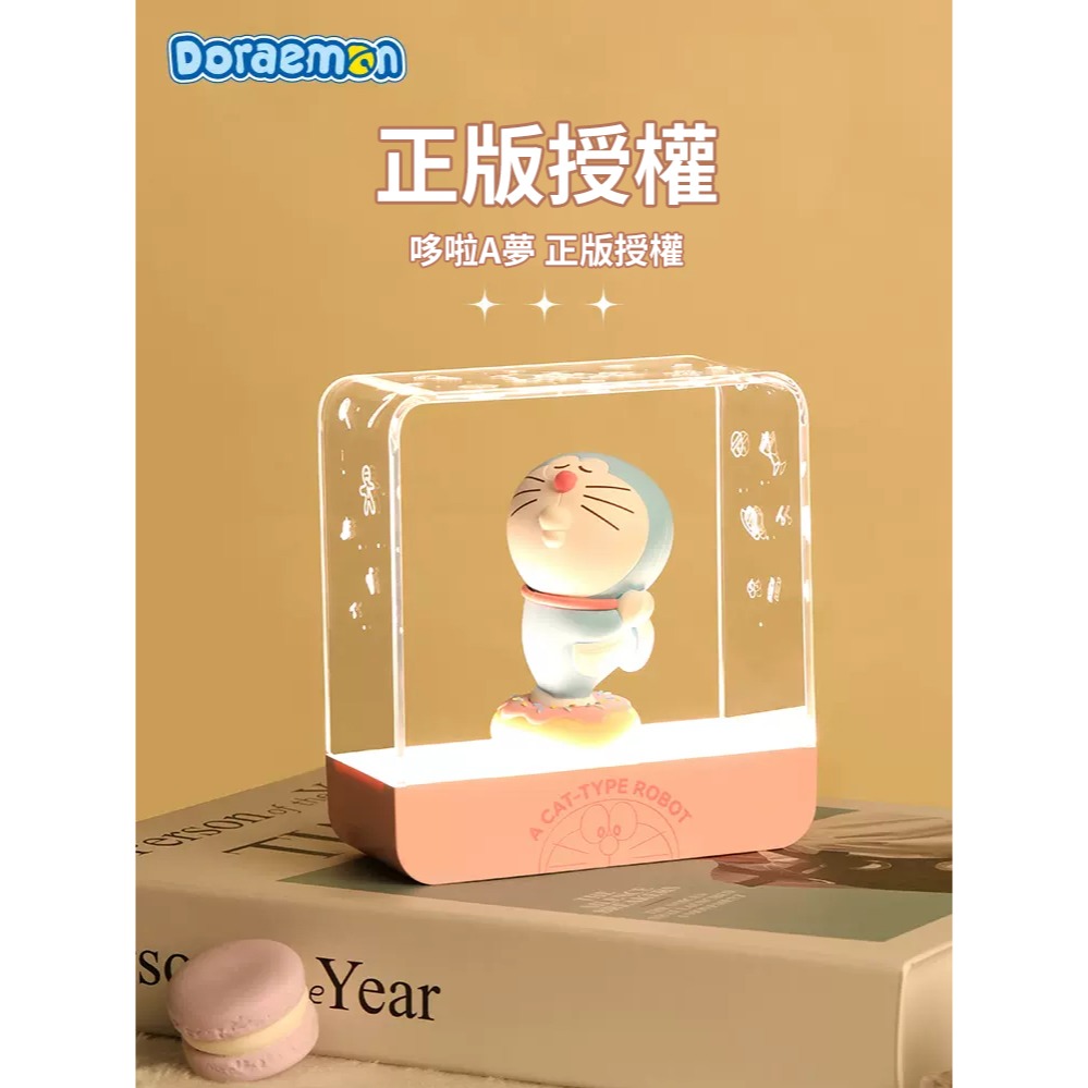 【限時購】正版 哆啦A夢 星空甜心磁吸夜燈 小夜燈 床頭燈 小叮噹 氛圍燈 【ROCK】-細節圖3