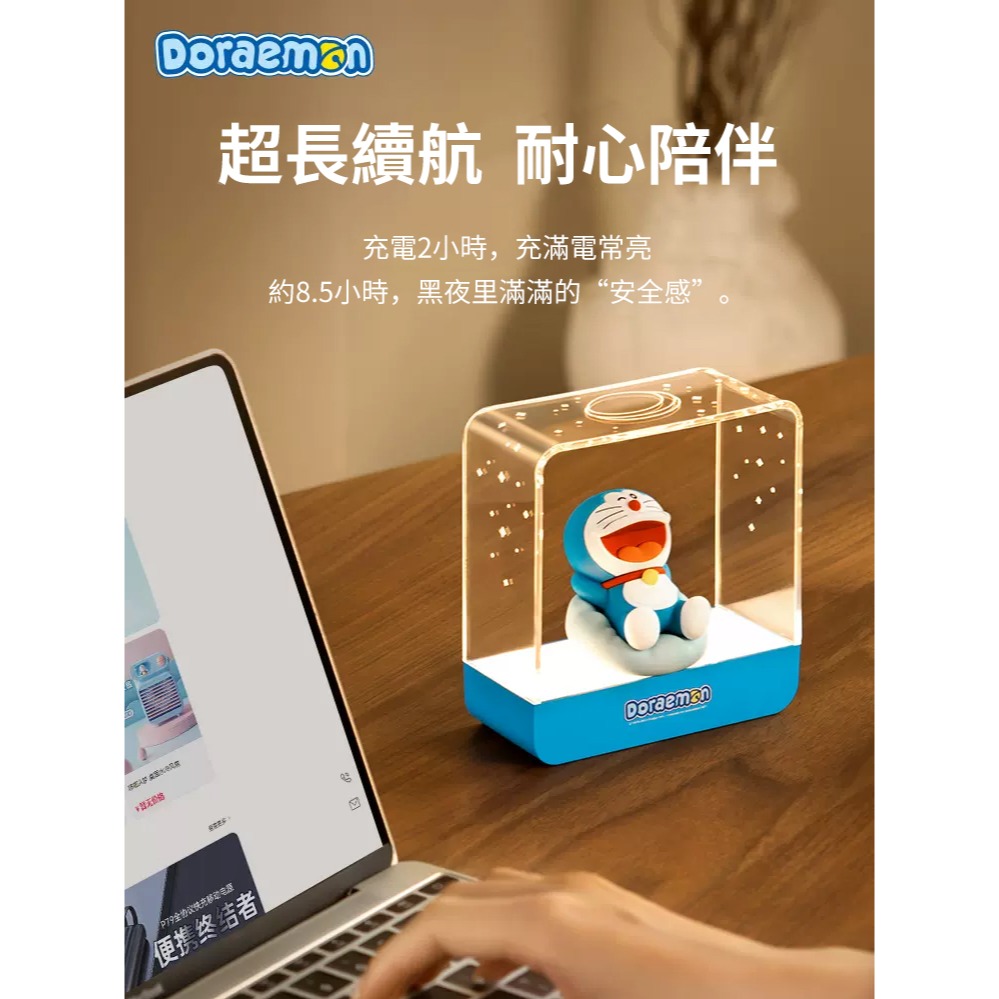 【限時購】正版 哆啦A夢 星空磁吸夜燈 小夜燈 床頭燈 小叮噹 氛圍燈 星空 療癒 聖誕 交換禮物 【ROCK】-細節圖5