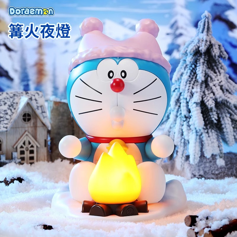 【限時購】正版 哆啦A夢 大擺件夜燈 小夜燈 床頭燈 小叮當 裝飾燈 背景燈 氛圍燈 【ROCK】-細節圖2