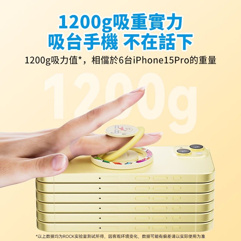 【限時購】正版 蠟筆小新 N10磁吸手機指環支架 手機支架 磁吸支架 秒吸秒取 新之助 指環支架 磁吸 【ROCK】-細節圖5