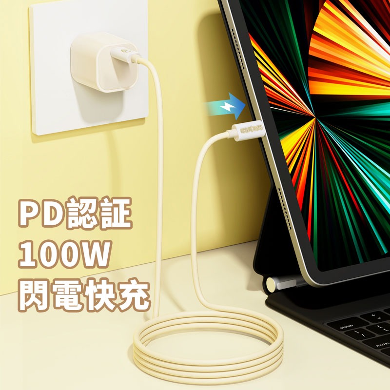 【限時購】正版 蠟筆小新 雙頭快充線 亮金款 三星 充電線 數據線 蘋果 type-c USB 新之助【ROCK】-細節圖2