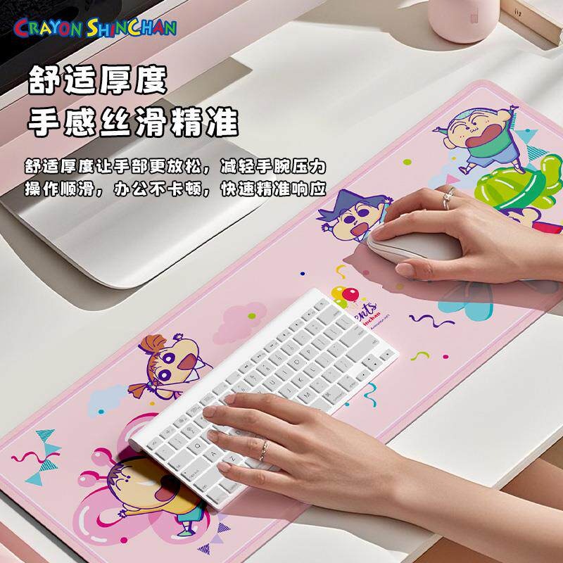 【限時購】正版 蠟筆小新 滑鼠墊 鼠標墊 桌墊 辦公桌墊 防滑墊 新之助 【ROCK】-細節圖4