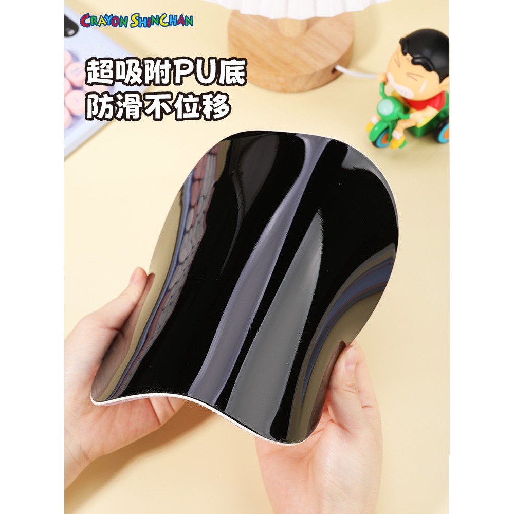 【限時購】正版 蠟筆小新 硅膠滑鼠墊 3D鼠標墊 桌墊 辦公桌墊 防滑墊 新之助 【ROCK】-細節圖5
