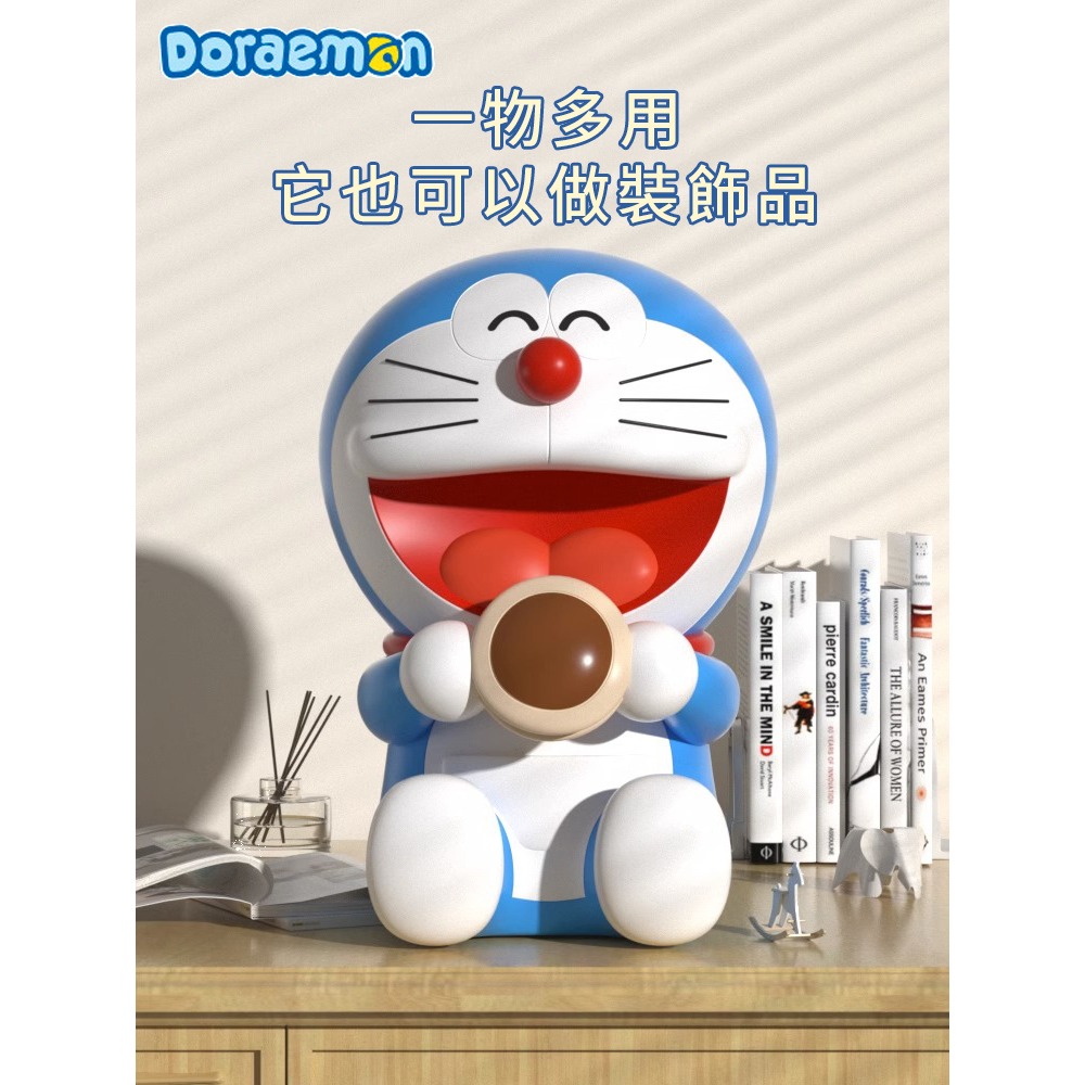 【現貨】正版 哆啦A夢 財神爺 招財貓 存錢罐 藍胖子 零錢罐 小叮噹 裝飾 公仔 存錢筒 撲滿-細節圖5