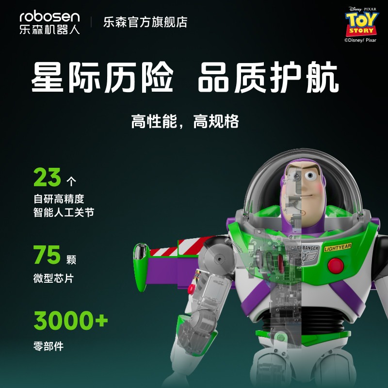 【限時購】正版 迪士尼 巴斯光年 機器人 玩具總動員 30週年限量款 大公仔 大擺件 收藏品 送禮 【樂森】-細節圖3