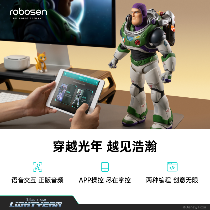 【限時購】正版 迪士尼 巴斯光年 機器人 玩具總動員 一飛沖天 噴氣式背包 大公仔 大擺件 收藏品 送禮 【樂森】-細節圖5