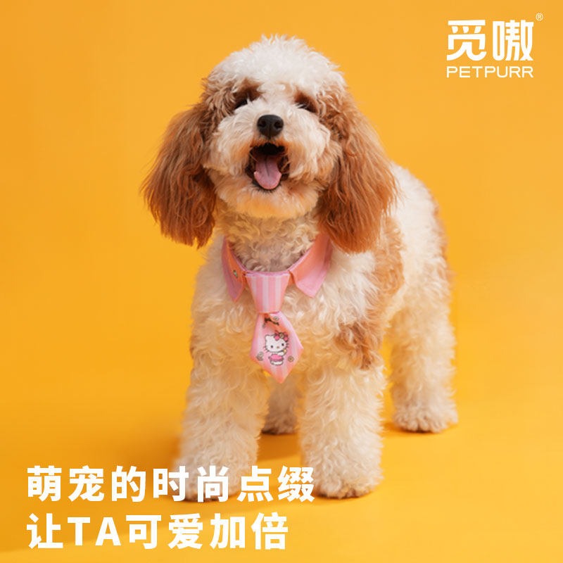 【限時購】正版 三麗鷗 庫洛米 美樂蒂 領結 領帶 領巾 項圈 送禮 KT貓 大耳狗 帕恰狗 布丁狗 【覓嗷】-細節圖4