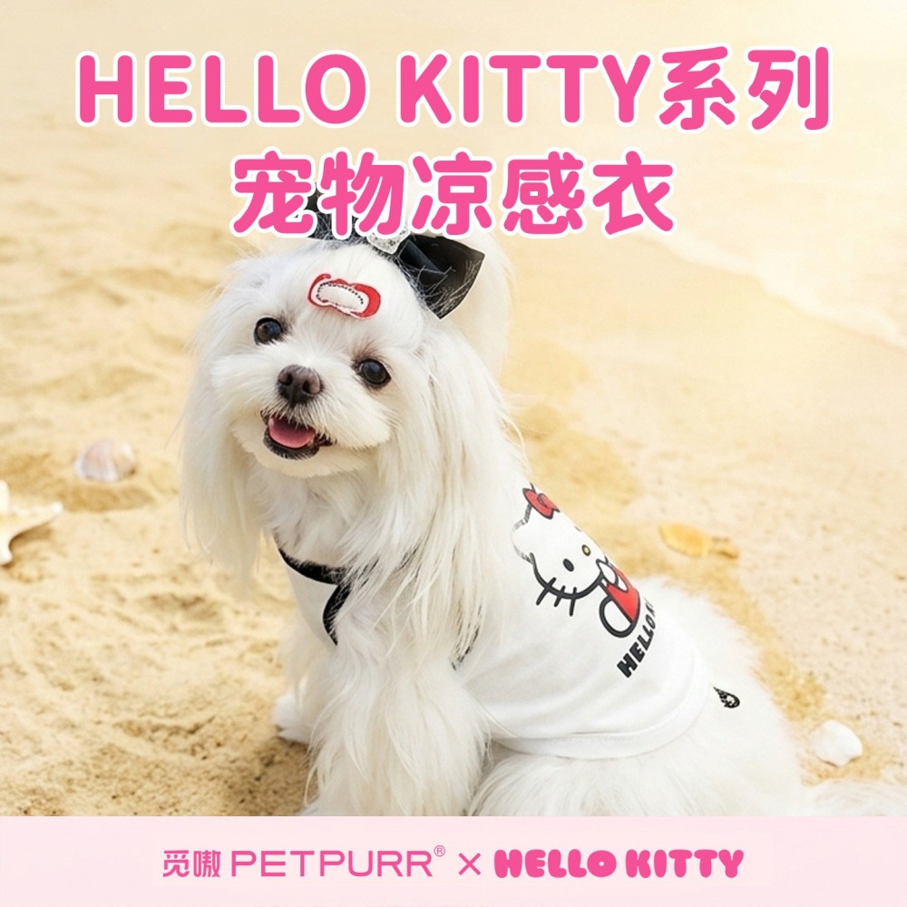 【限時購】正版 三麗鷗 KT貓 寵物 衣服 涼感衣 防曬 服裝 送禮 【覓嗷】-細節圖2