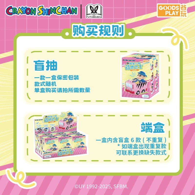 【限時購】正版 蠟筆小新 鍵帽 鍵盤 電腦 配件 盲盒 幼稚園車車+2個鍵帽 送禮 新之助 【谷玩】-細節圖4
