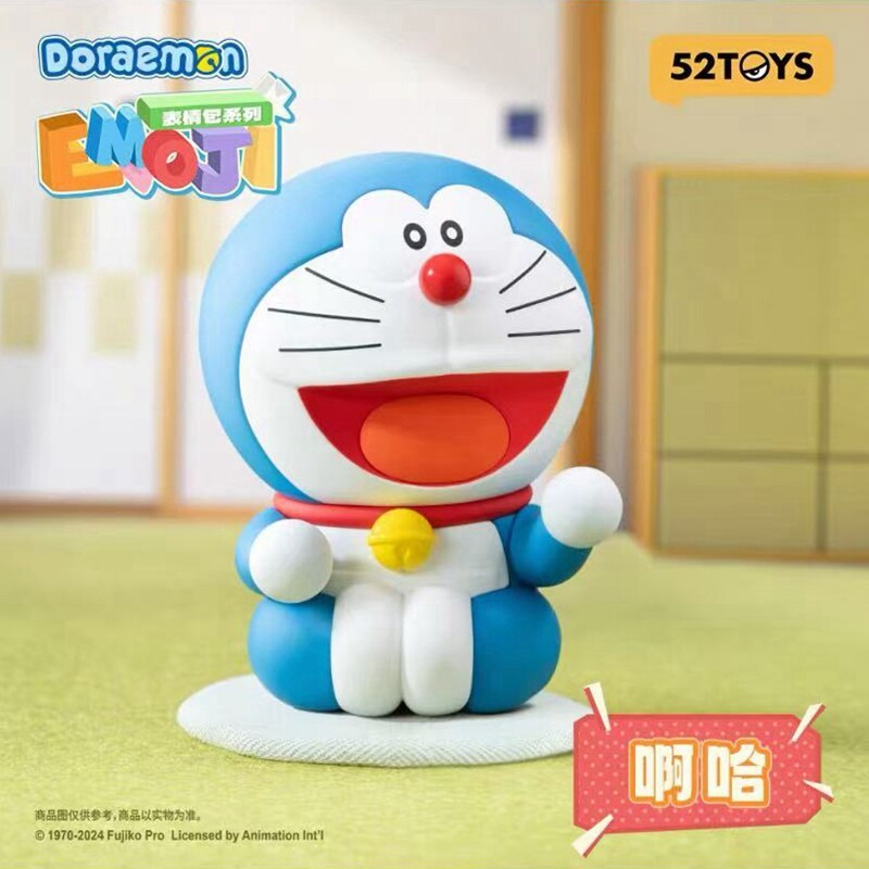 【現貨】正版 哆啦A夢 盲盒 公仔 擺件 52toys 表情包系列 搞怪 禮物 小叮噹 療癒 盒玩-細節圖2