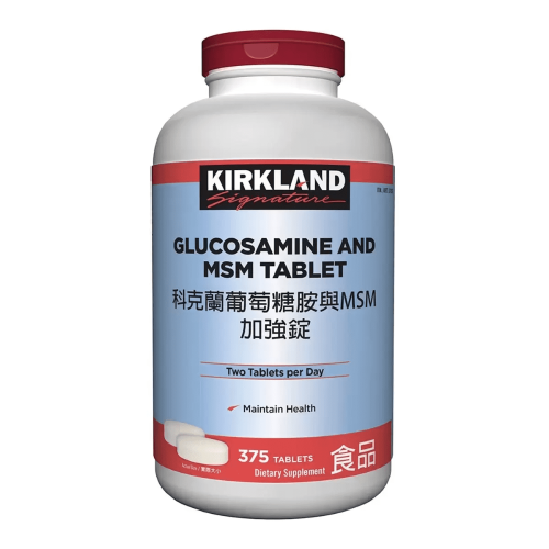 Kirkland Signature 葡萄糖胺與MSM加強錠 375錠 #637596【客食叩好市多代購】