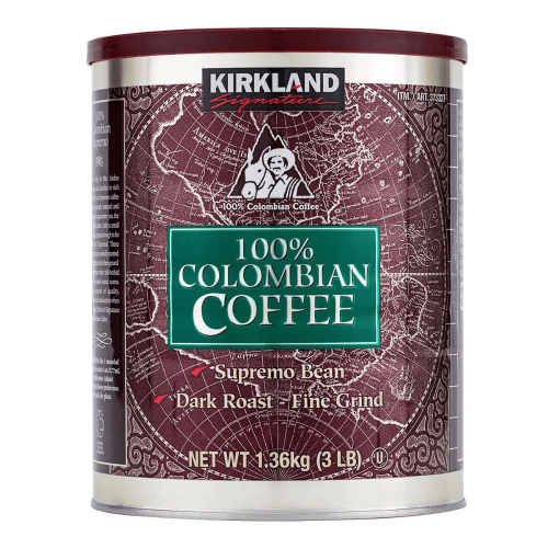 Kirkland Signature 科克蘭 哥倫比亞濾泡式咖啡 1.36公斤 #373327【客食叩好市多代購】