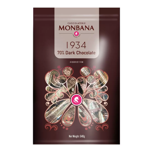 Monbana 1934 70%迦納黑巧克力條 640公克 #132984【客食叩好市多代購】