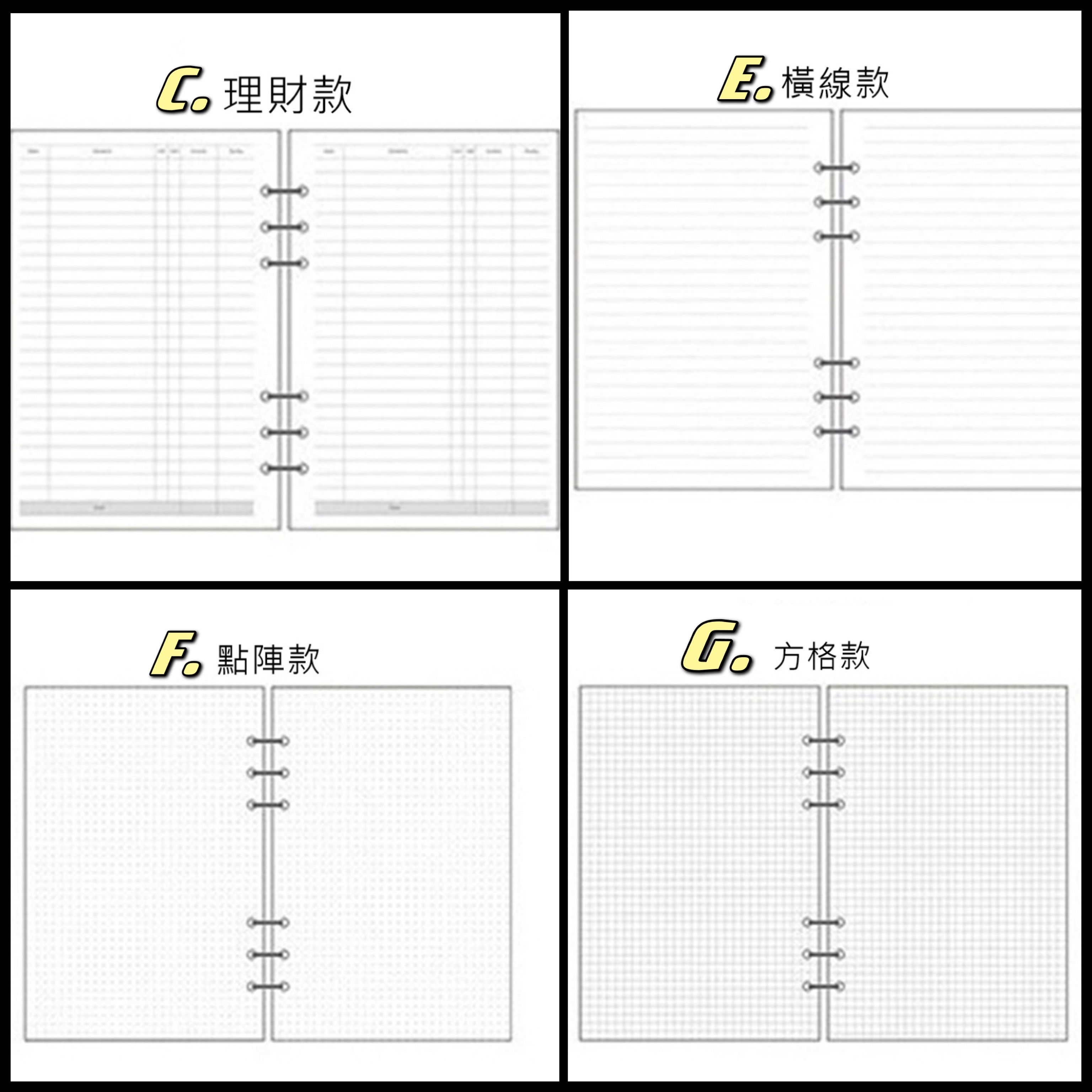 日本媽咪A6信封理財分類收納本--細節圖3