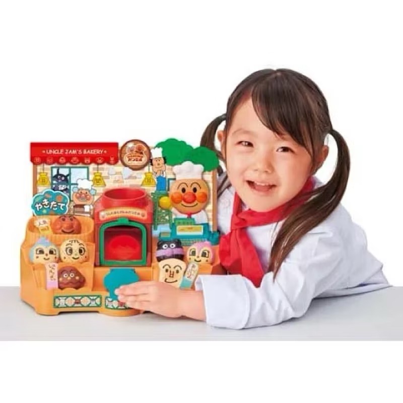 日本正品代購 叮咚♪充滿玩法 麵包超人趣味小屋 玩具屋 烤麵包組合 家家酒玩具-細節圖6