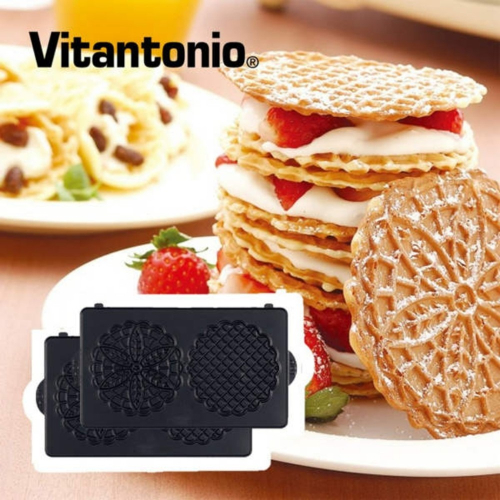 【Vitantonio】小V鬆餅機 專用法式薄餅烤盤 (PVWH-10-PZ)