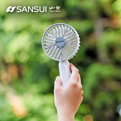 【SANSUI 山水】日系質感USB手持靜音風扇 (SHF-T95)