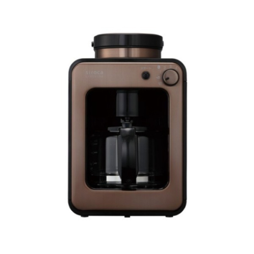 【日本 Siroca】 新一代 自動研磨咖啡機-咖啡色 (SC-A1210)