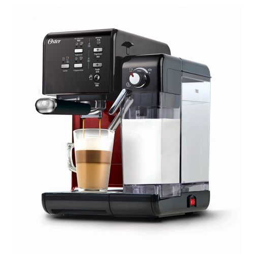 【美國 Oster】頂級義式膠囊兩用咖啡機 BVSTEM6701B (搖滾黑)