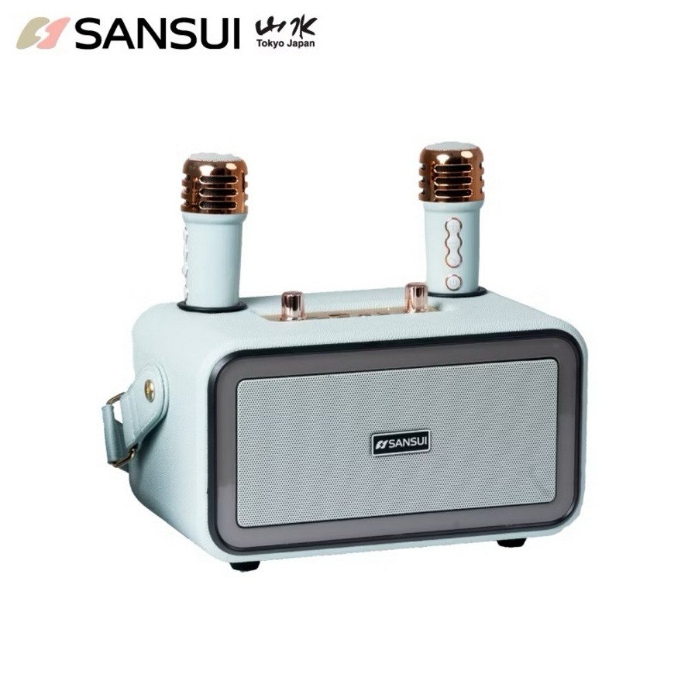 【SANSUI 山水】百變小歌姬 無線行動KTV/K歌神器/卡拉OK (SKTV-K33) 質感黑/蒂芬妮綠-細節圖4