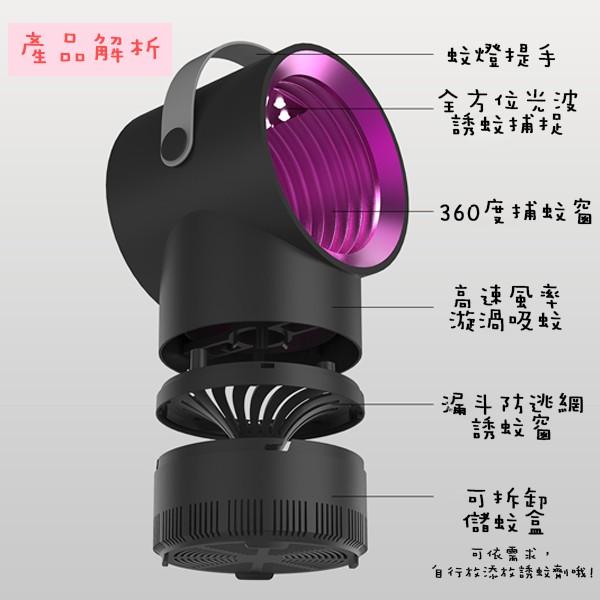 ✨SuSu✨USB光觸滅蚊燈 純物理性滅蚊 強勁漩渦吸蚊燈 多維度誘捕蚊蟲 光波滅蚊 聲波驅鼠 滅蚊燈 USB滅蚊燈-細節圖5