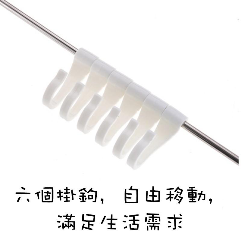 ✨SuSu✨不鏽鋼六連掛勾 無痕掛鉤 浴室 廚房 收納 置物架 有發票 台灣現貨 快速出貨-細節圖4