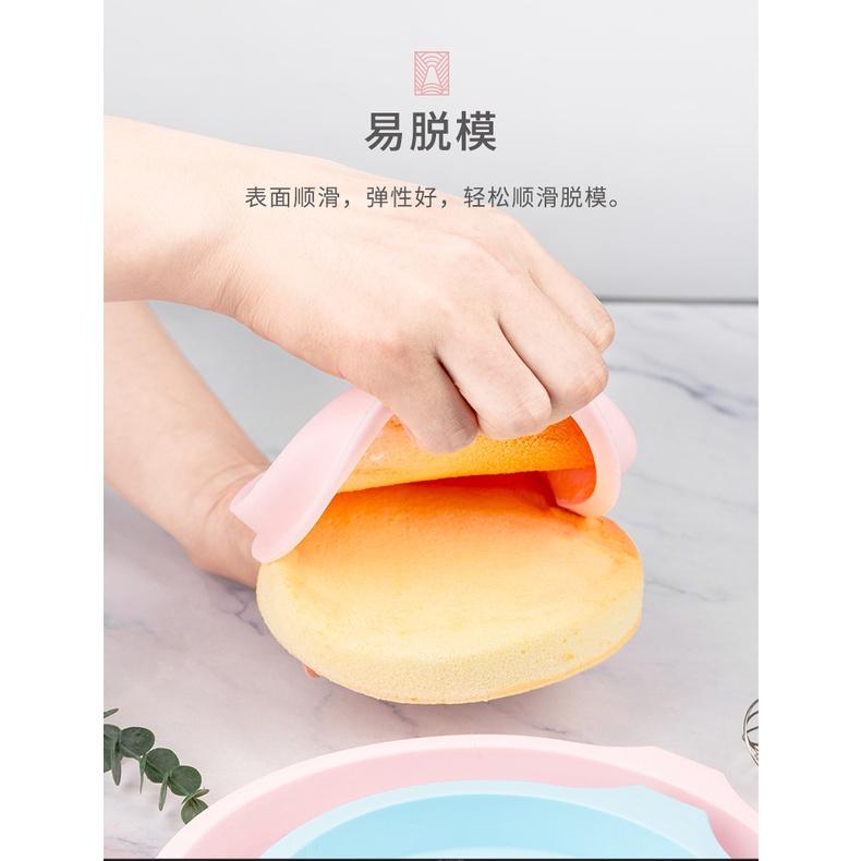 巧緻烘焙網 法焙客 6吋 8吋 彩虹蛋糕模 切片蛋糕模 矽膠蛋糕模 矽膠模 矽膠圓形烤盤 【T182】-細節圖3