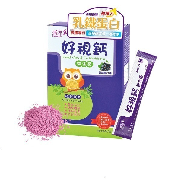 生達 活沛Enersupply 好視鈣兒童益生菌顆粒3g*30包入/P&C親子毛孩/-細節圖2