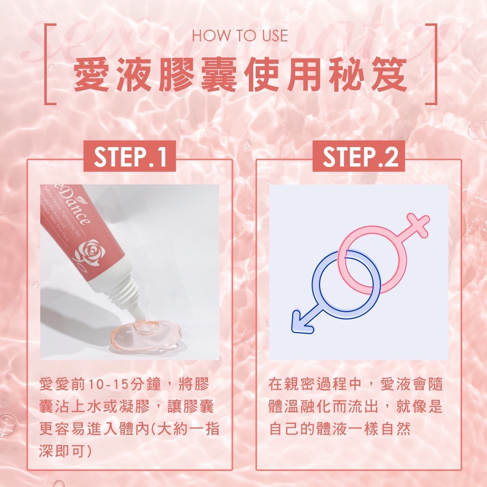 新品優惠 瑞丹絲 Sexy Water愛液膠囊10入/包 (私密保養 情趣升溫 潤滑補水 保濕潤澤 甜橙香-細節圖4