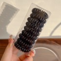 【台灣現貨】INS風電話線髮圈 盒裝9入電話線髮圈 不夾髮髮圈 綁頭髮 髮飾 頭飾 彈力髮圈 髮圈圈 髮圈-規格圖8