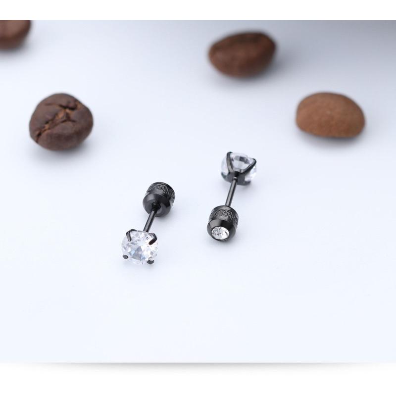 【台灣現貨】多尺寸鈦鋼轉珠耳環 男女通用 不掉色耳針 不過敏耳環 養耳耳針 鎖珠耳環 醫療鋼耳針 不鏽鋼耳環-細節圖9