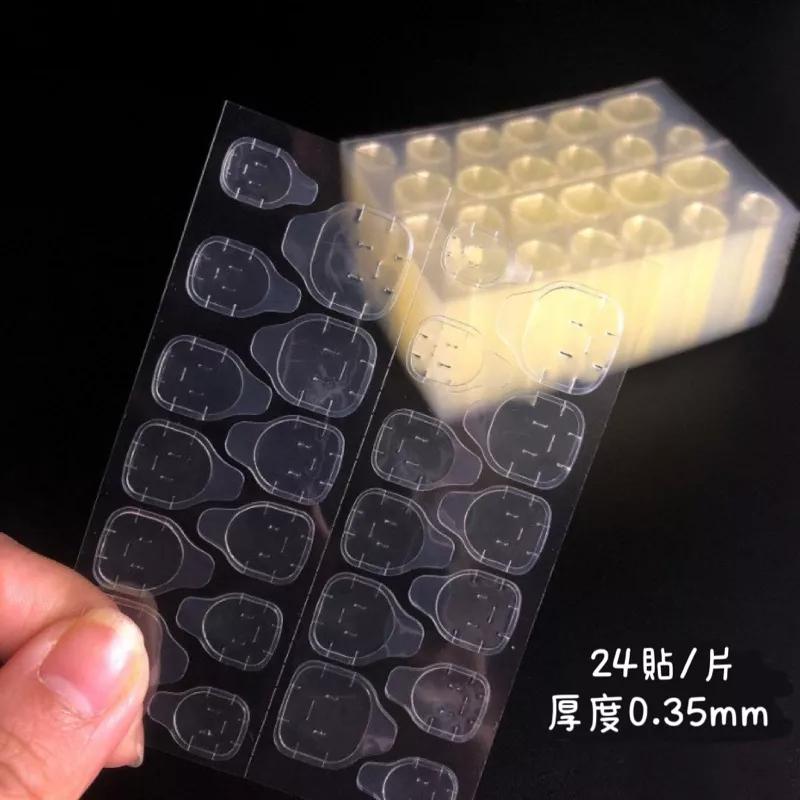 【台灣現貨】美甲果凍膠 穿戴甲果凍膠 穿戴美甲工具包 果凍貼 果凍黃膠 酒精棉 美甲清潔棉 24貼果凍膠 指甲銼-細節圖4