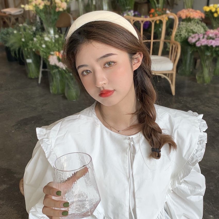 【我台灣出貨】奶茶色系髮箍 海綿髮箍 寬版髮箍 網紅髮箍 奶茶色髮飾 女生髮箍 高顏值海綿髮箍 正韓髮箍 小姐姐髮箍-細節圖8