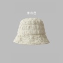 【台灣出貨】泡泡紗褶皺漁夫帽 泡泡漁夫帽 泡泡帽 雲朵漁夫帽 爆米花帽 薄款漁夫帽 帽子 女生帽子 防曬帽 水桶帽-規格圖8