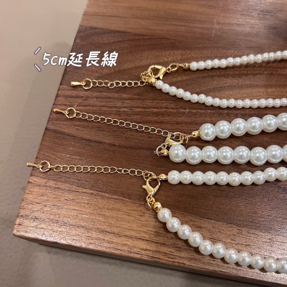 【台灣現貨】ins風氣質珍珠項鍊 珍珠鎖骨鏈 珍珠鏈 女生項鍊 網紅項鍊 小紅書爆款項鍊 多巴胺穿搭 鎖骨鏈-細節圖3